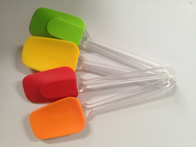 【廠家批發硅膠奶油鏟,PS透明斜尾柄硅膠鏟,食品小鏟子】價格,廠家,圖片,其他橡膠制品,深圳市天月塑料制品廠-